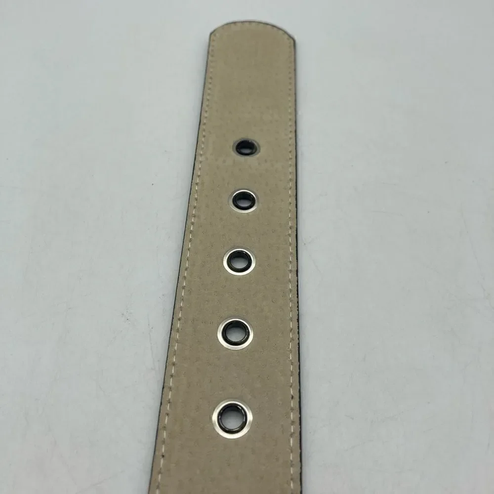 Chico’s Women’s Satin:Leather Belt Size S/M L 35”